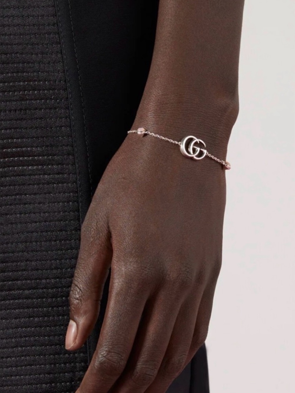 Gucci GG Marmont mother of pearl bracelet